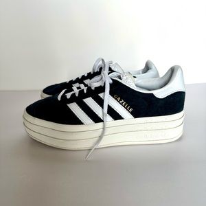 Adidas Originals Women's Gazelle Bold Shoes in Black NWOB, Size 7.5